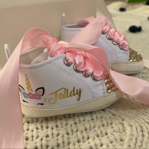 Customized baby sneaks “Teddy” NEVER WORN